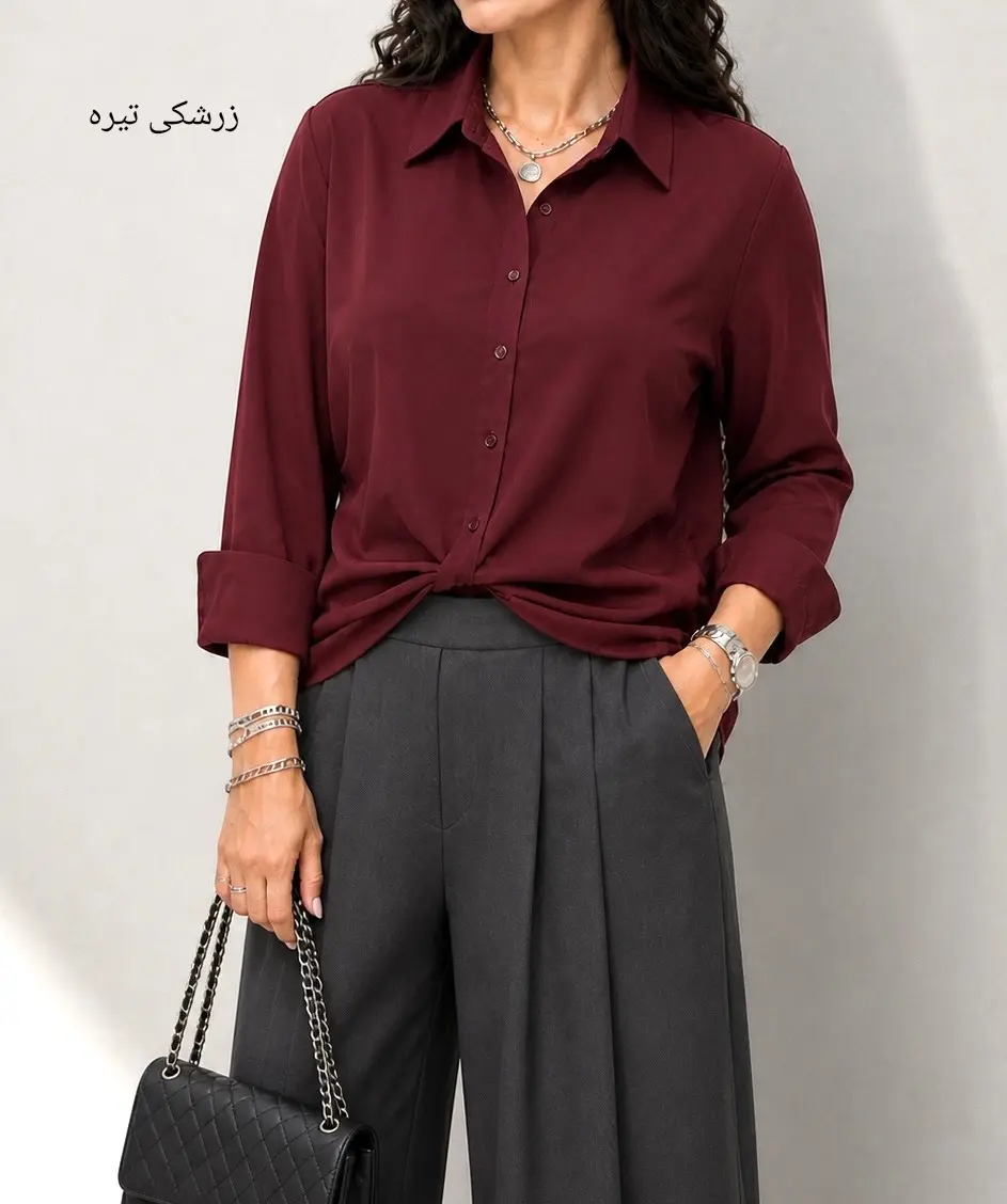 شومیز گره ای الیزه ترک ماهک